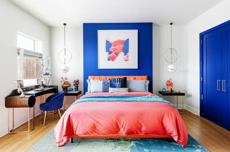 Image for Bold Colors That Trigger Happiness in Bedrooms