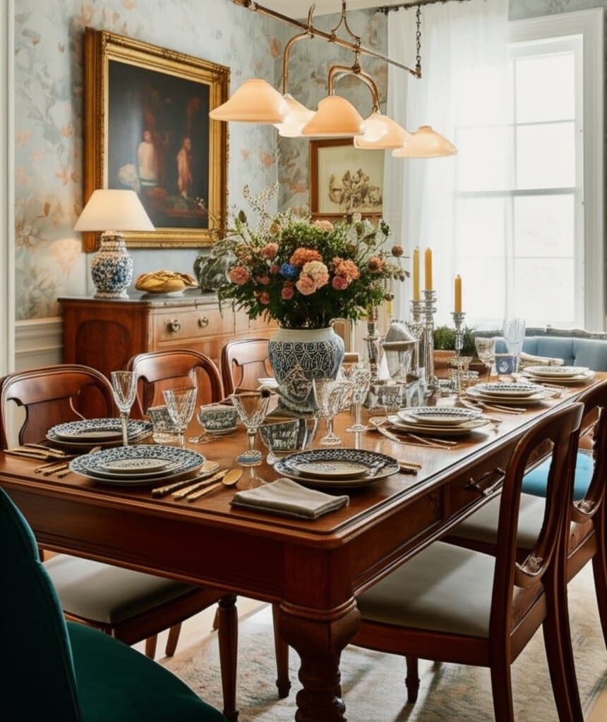 Image for Grandmillennial Style Brings Warmth Back to Dining