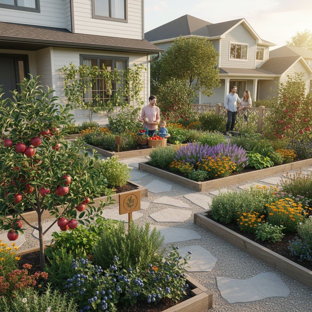 Image for Edible Yards Replace Lawns in 2025 Foodscaping Boom