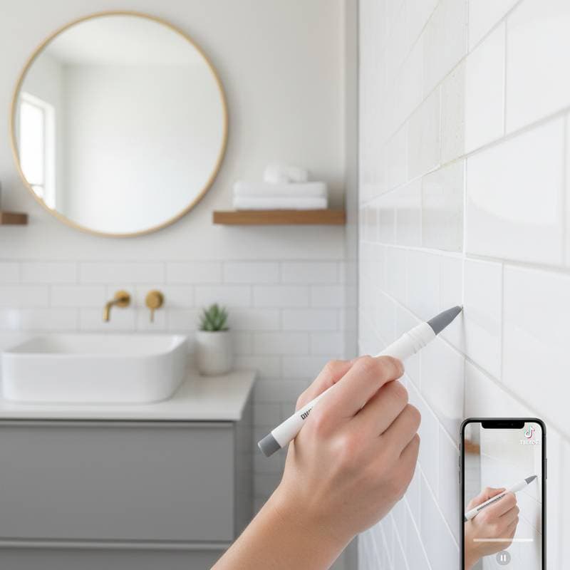 Image for Grout Pens Transform Tired Bathrooms in Minutes
