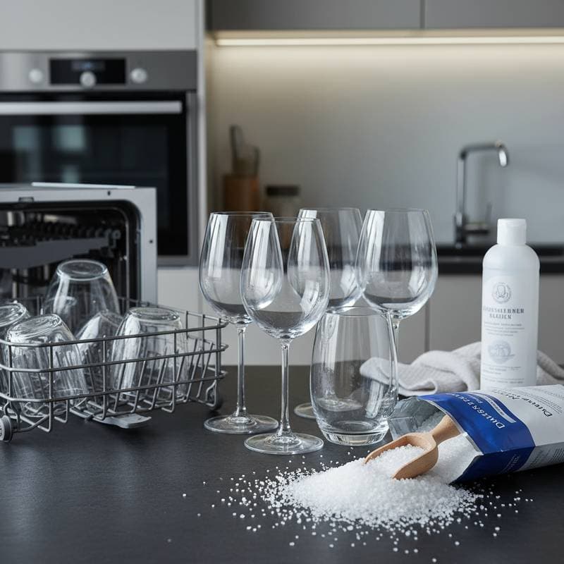 Featured image for Why Salt Stops Cloudy Glass Better Than Detergent