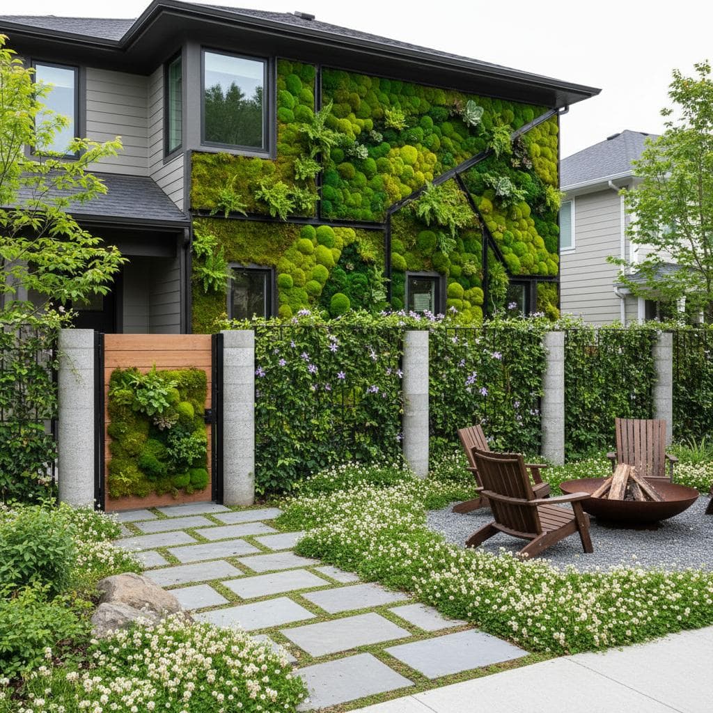 Image for Transform Your Front Yard with Living Moss and Fences