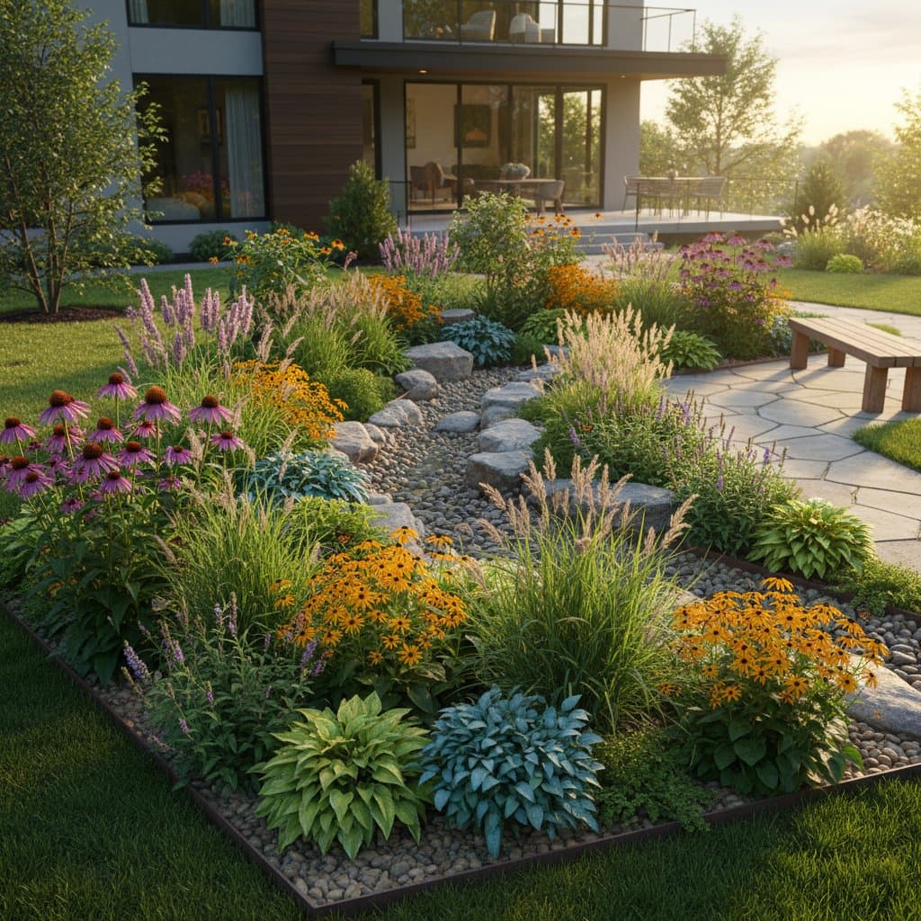 Image for Rain Gardens Turn Stormwater into Yard Assets