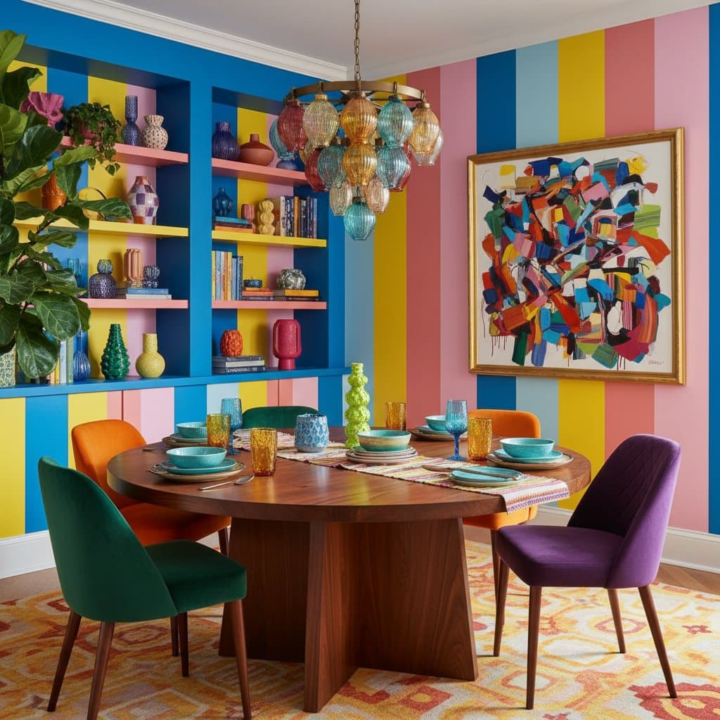 Image for Dopamine Decor Brings Bold Color to Dining Rooms