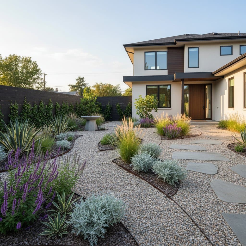 Image for Gravel Gardens Replace Lawns as Water Bills Climb