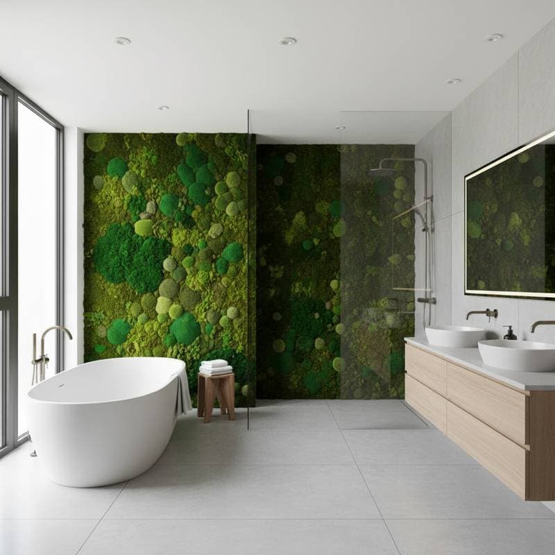 Image for Moss Walls Transform Bathrooms Without Watering