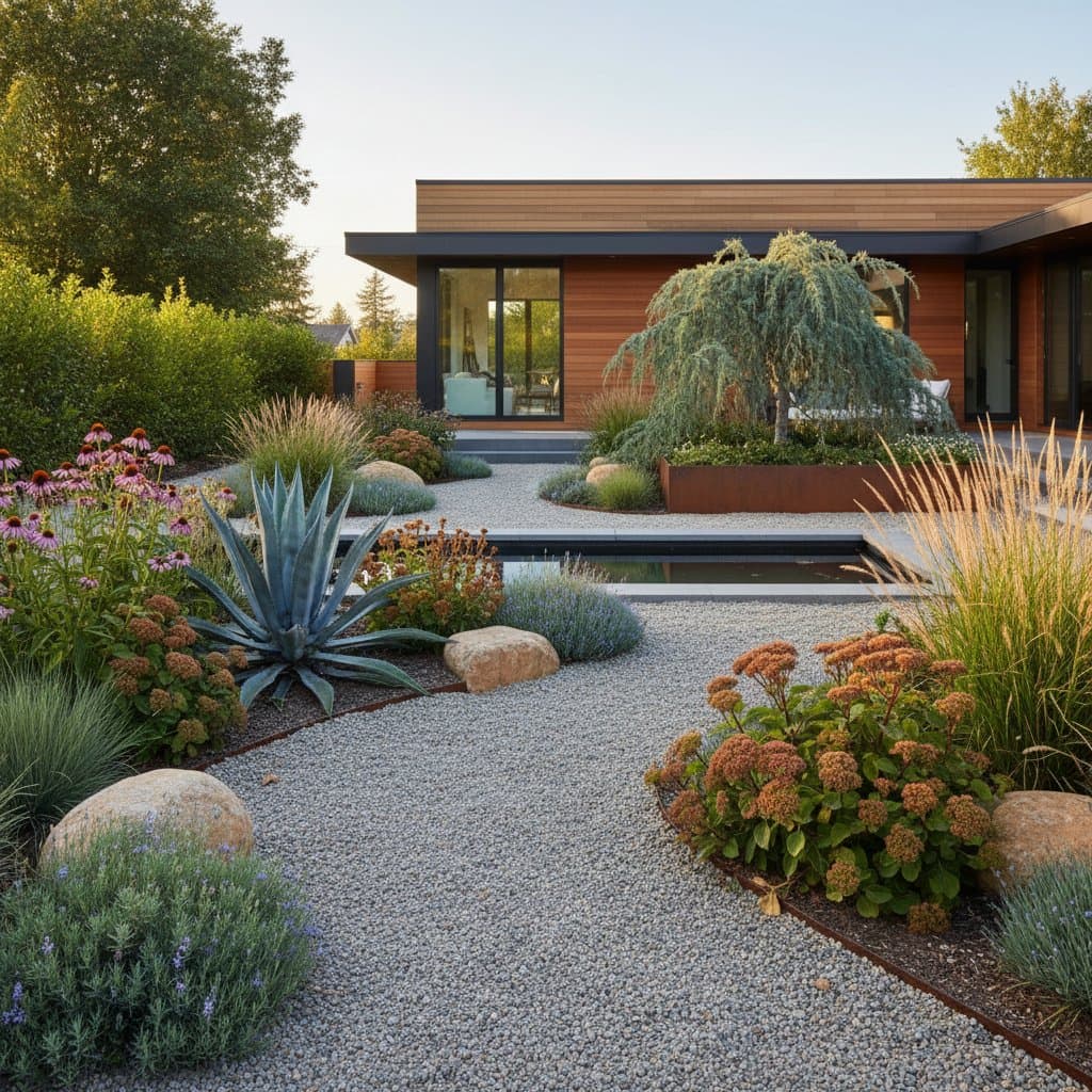 Image for Gravel Gardens Cut Water Use While Creating Year-Round Beauty