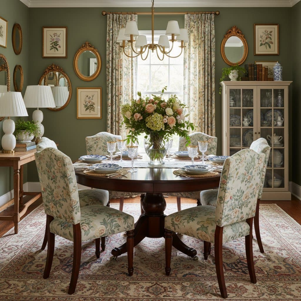Image for Grandmillennial Decor Brings Warmth Back to Dining Rooms