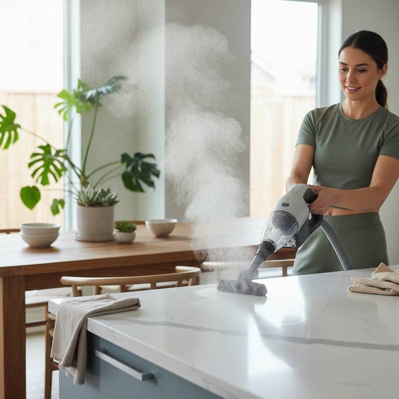 Image for Steam Kills Bacteria Without Harsh Chemicals