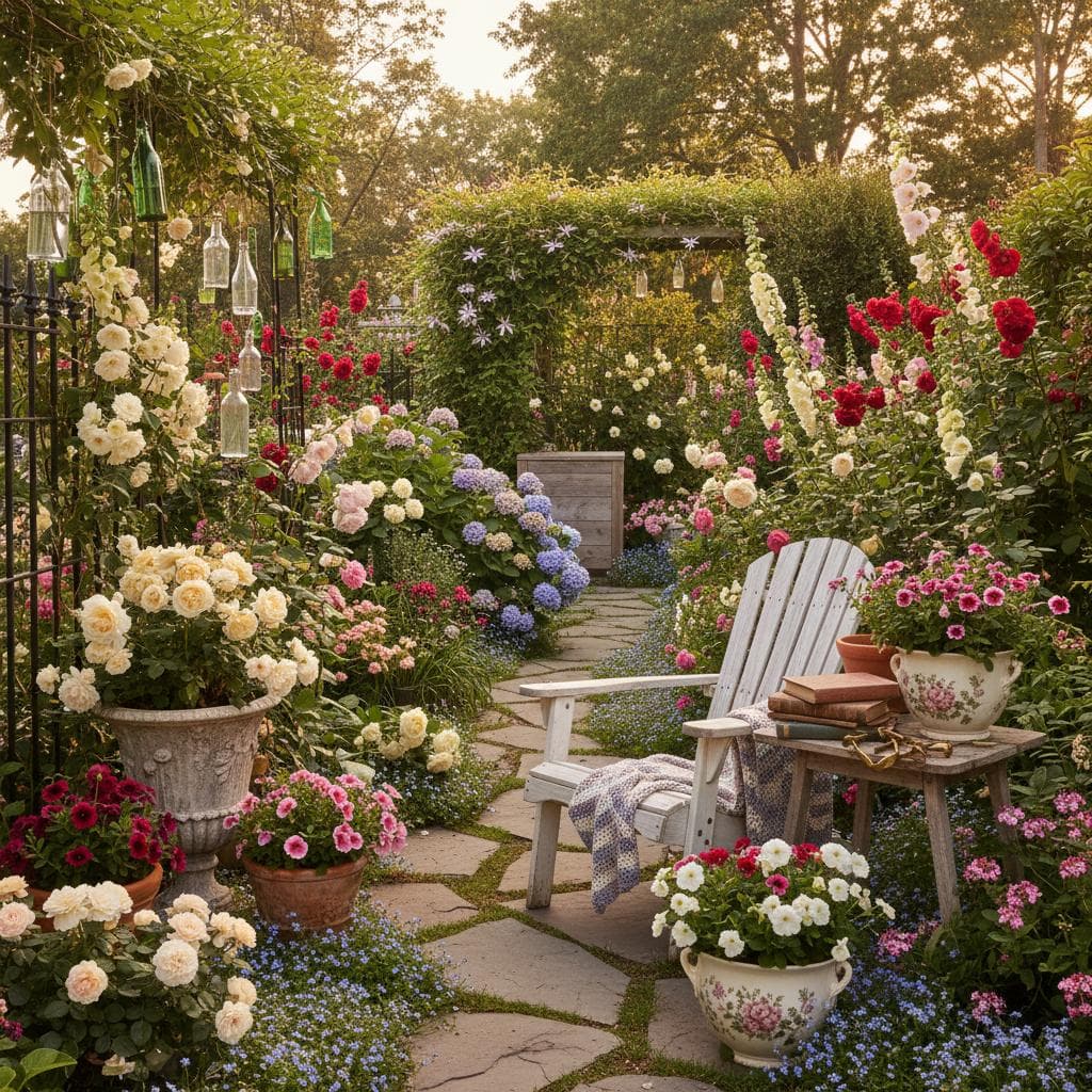 Featured image for Why Grandmillennial Gardens Are Replacing Minimalism