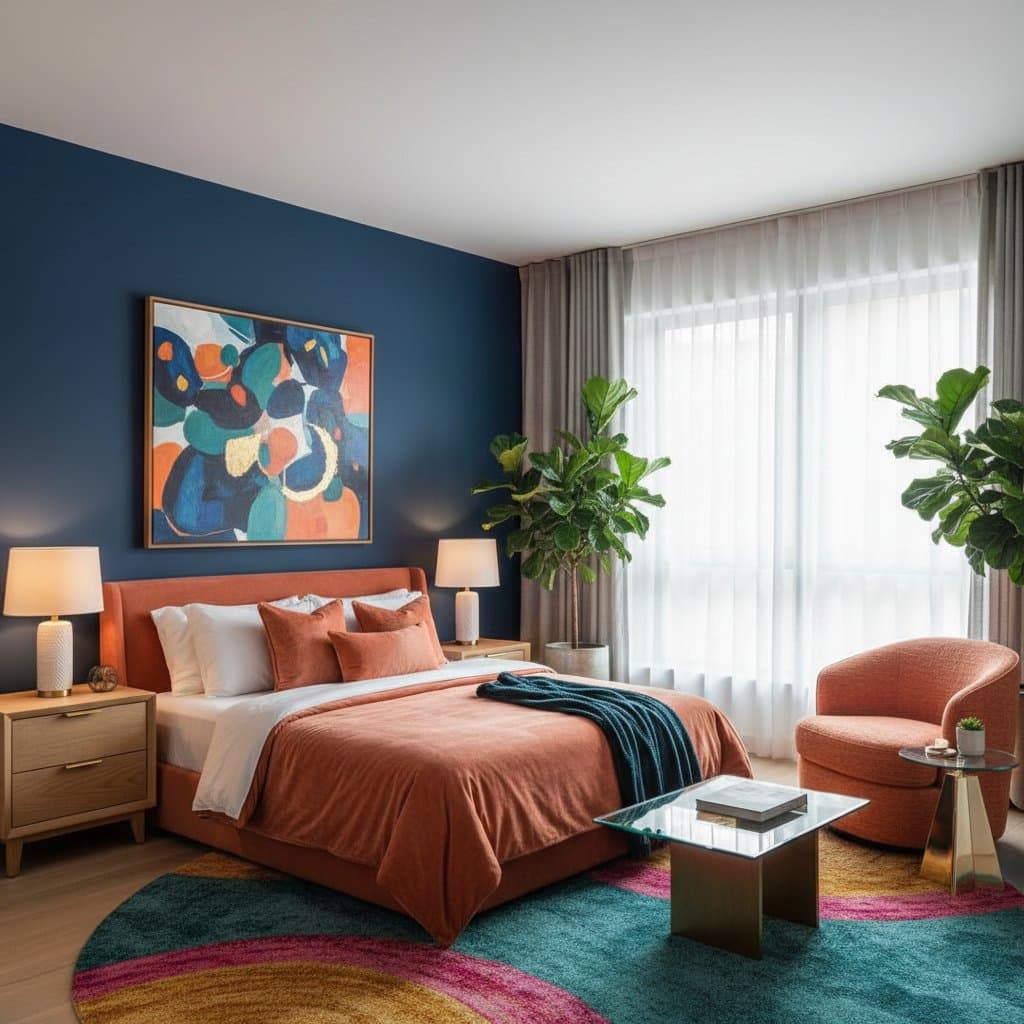 Image for Bold Bedroom Colors as Your Dopamine Mood Booster