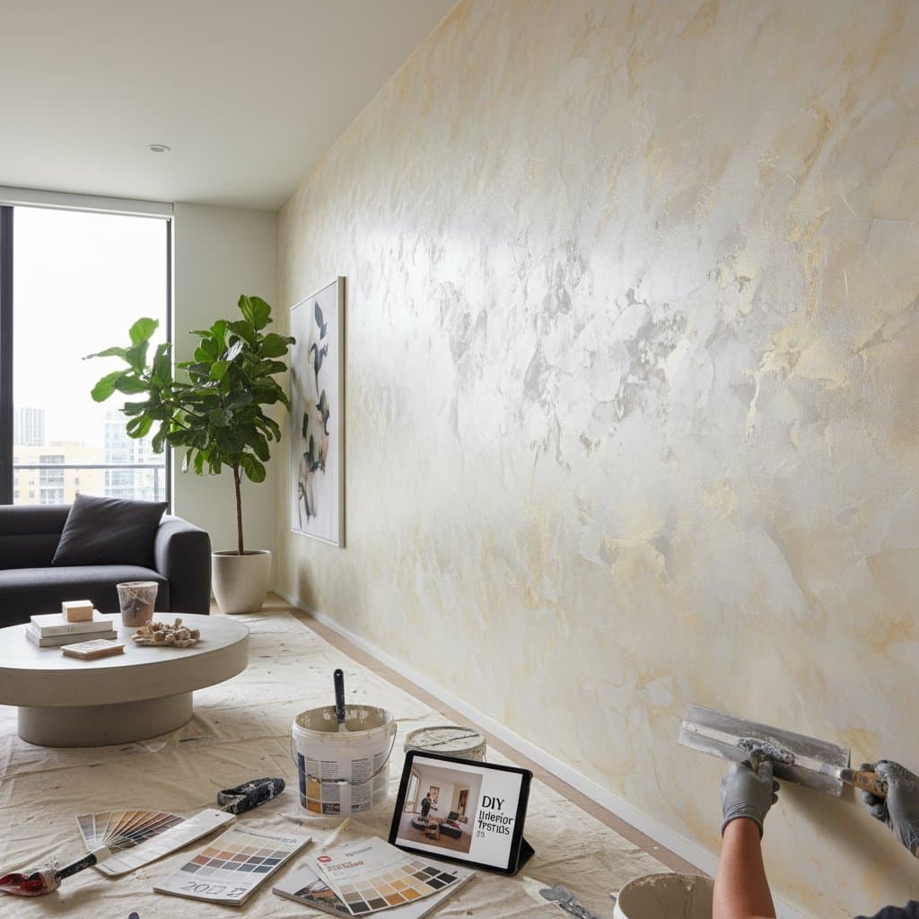 Image for Transform Walls with DIY Venetian Plaster Trend