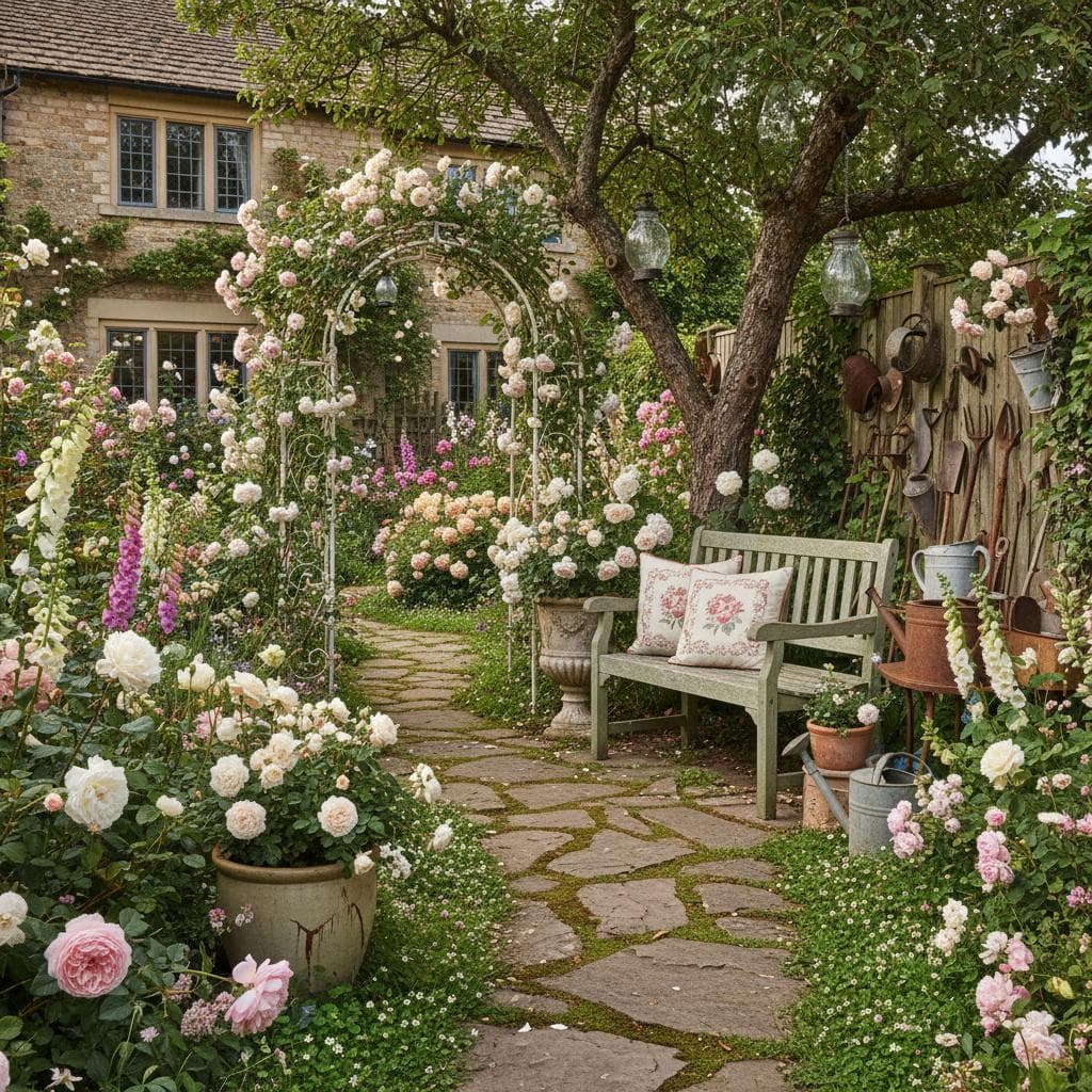 Image for Grandmillennial Gardens Bring Vintage Romance Back