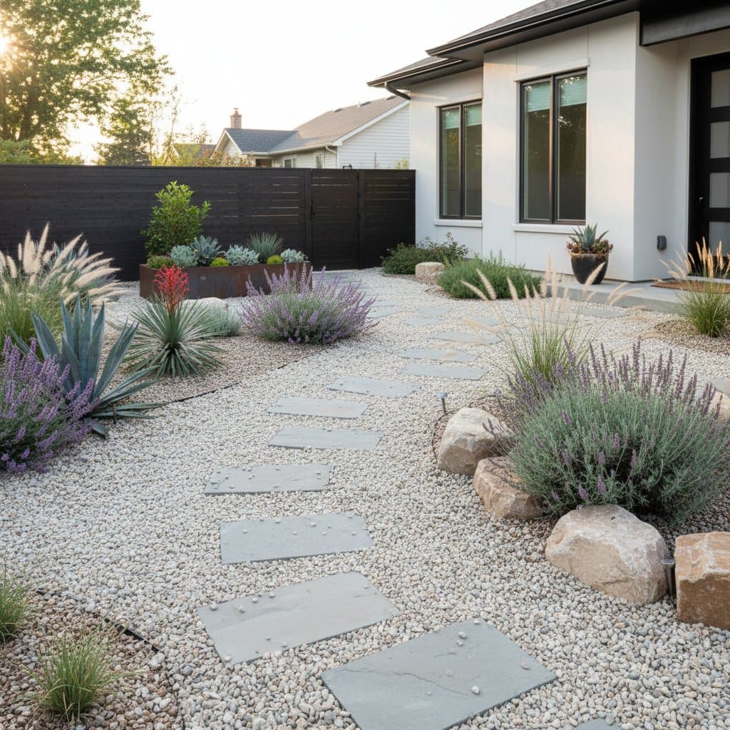 Featured image for Gravel Gardens Cut Water Use and Weekend Chores