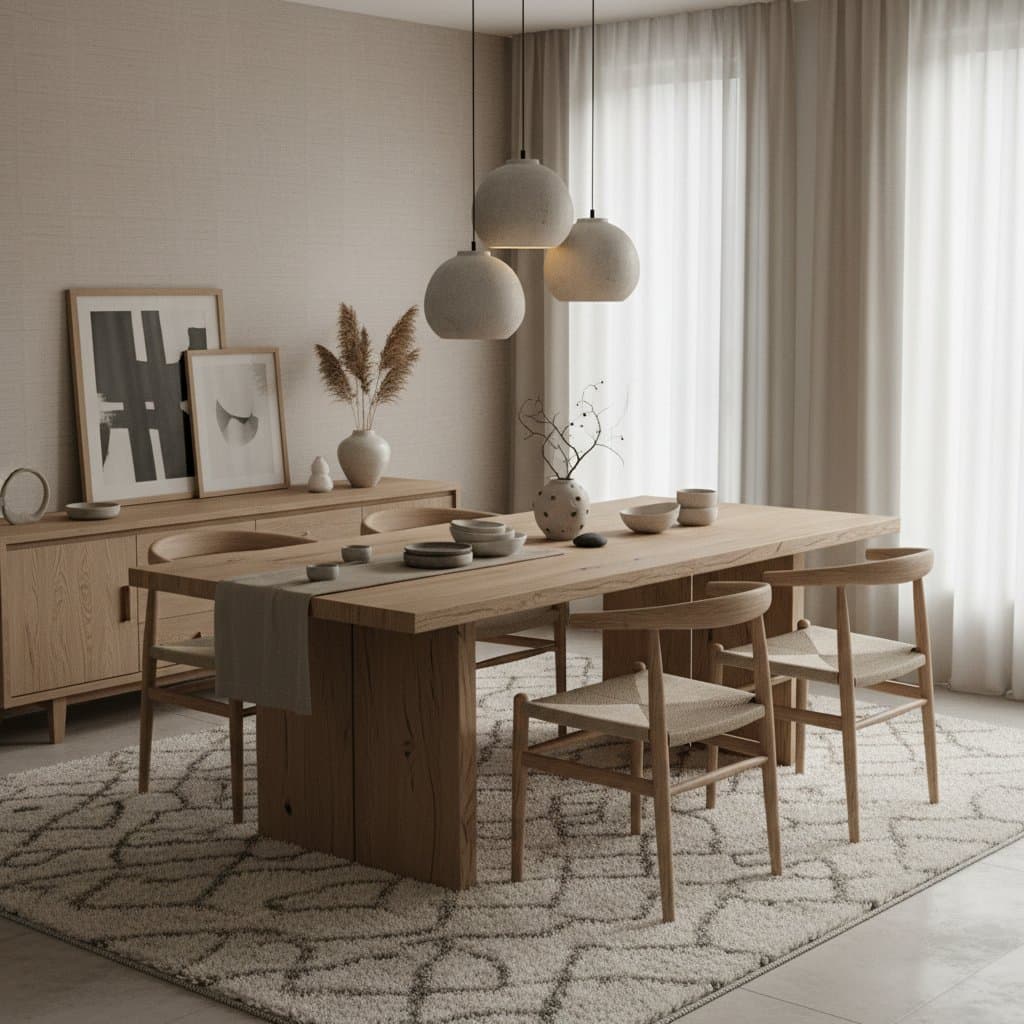 Image for Japandi Dining Blends Wabi-Sabi With Scandinavian Calm