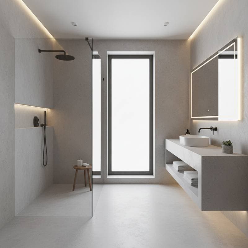 Image for Why Microcement Is 2025's Bathroom Game-Changer