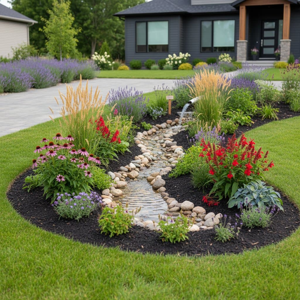Image for Rain Gardens Turn Rainfall Into Free Irrigation