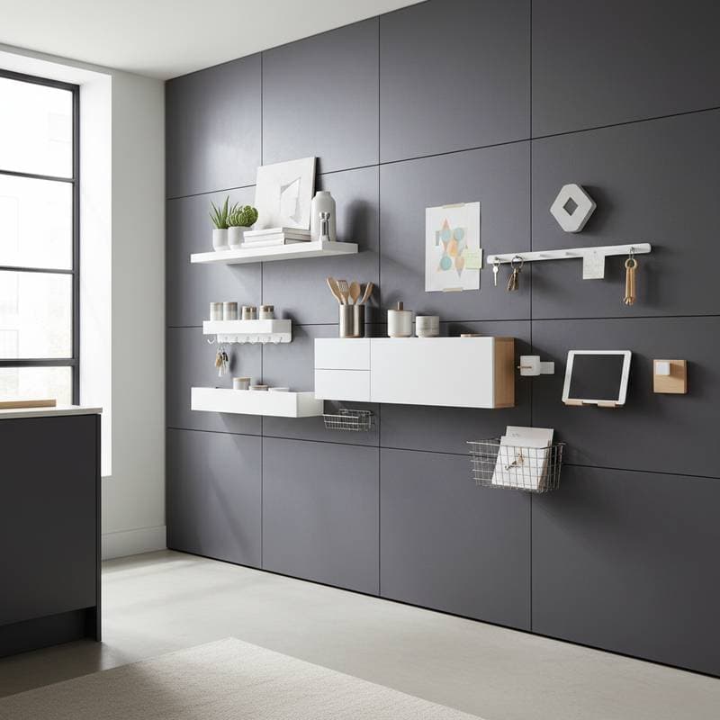 Image for Magnetic Walls Let Renters Organize Without Drilling