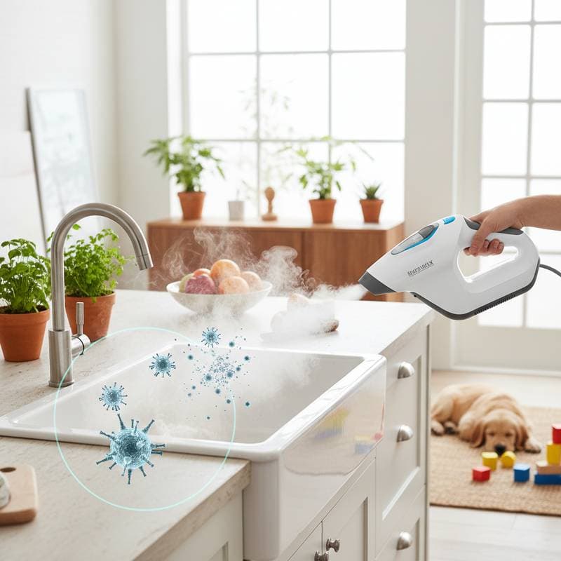 Featured image for Steam Cleaning Kills Bacteria Without Harsh Chemicals
