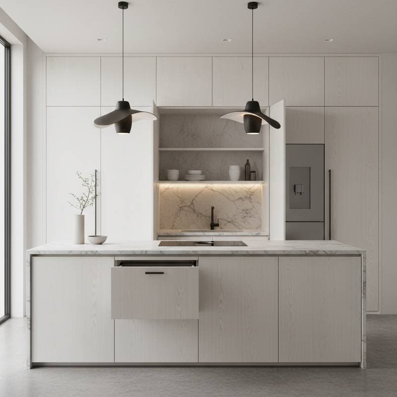 Image for Why Hidden Appliances Create Calmer Kitchen Spaces