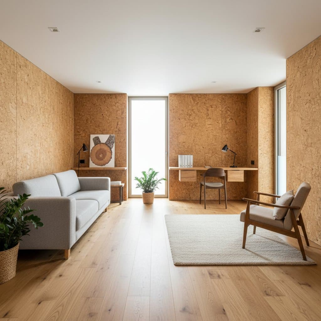 Image for Cork Walls Cut Noise and Carbon Better Than Drywall