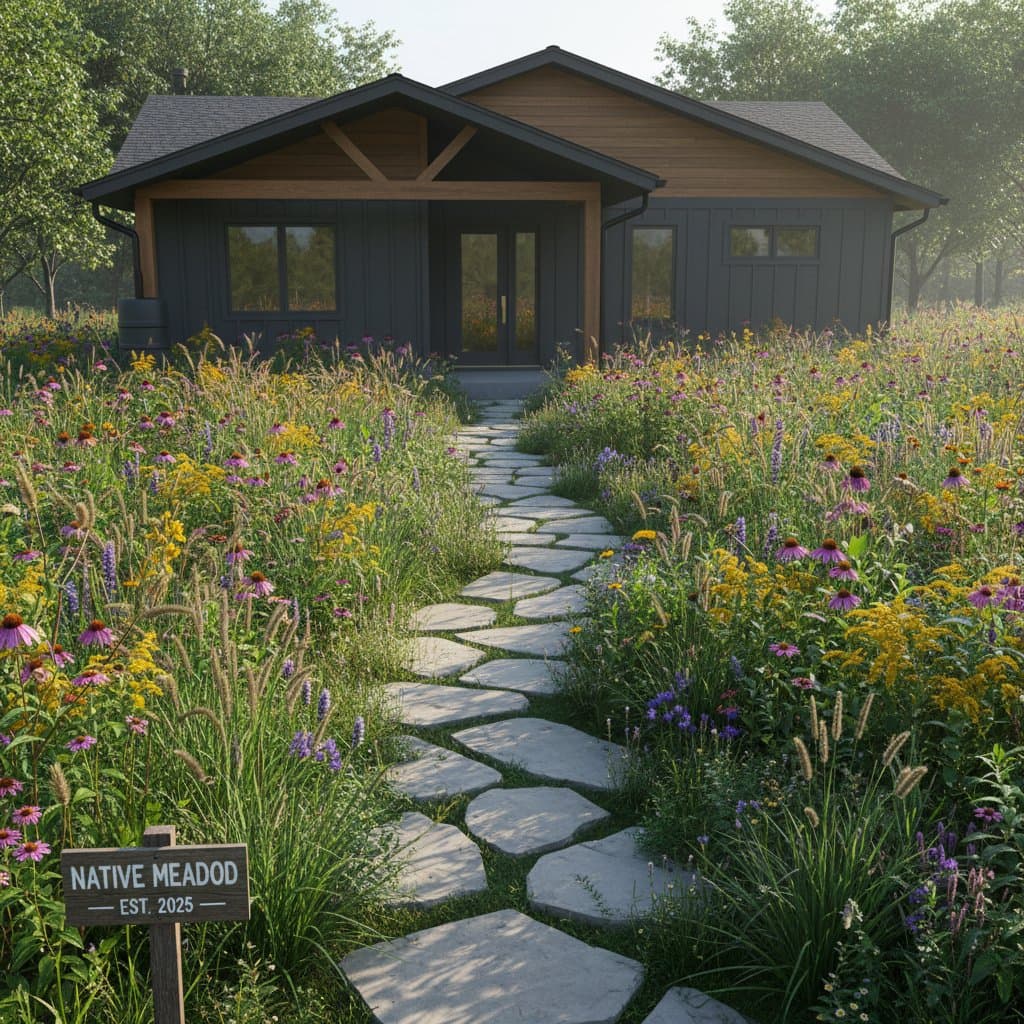 Image for Native Meadows Use 75% Less Water Than Lawns