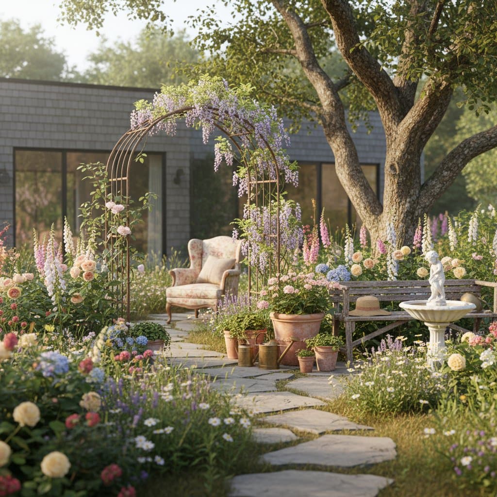 Featured image for Why Grandmillennial Gardens Feel More Alive Than Modern Yards