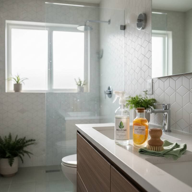 Image for Enzyme Cleaners Replace Harsh Bathroom Chemicals