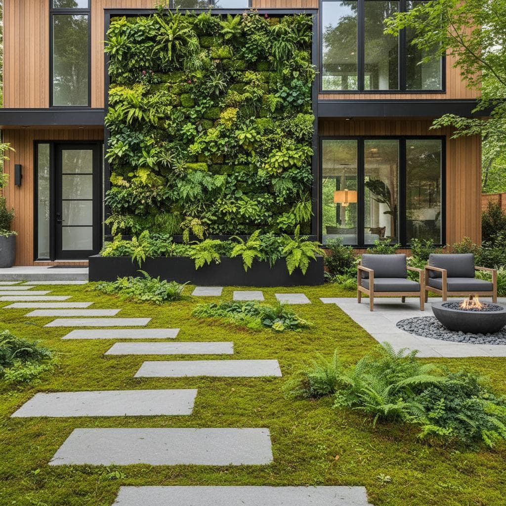 Featured image for Moss and Living Walls Replace High-Maintenance Lawns