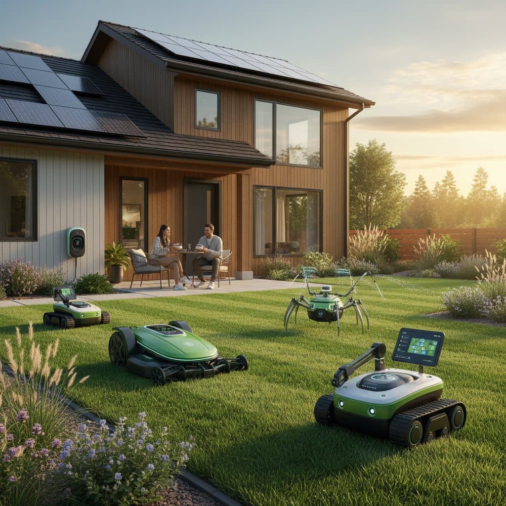 Image for Smart AI Robots Handle Mowing, Watering, and Soil Care