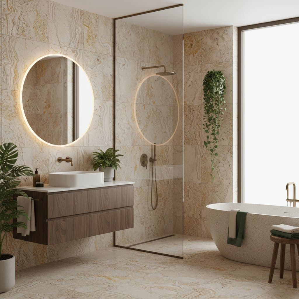 Image for Fungal Root Tiles Transform Bathroom Sustainability