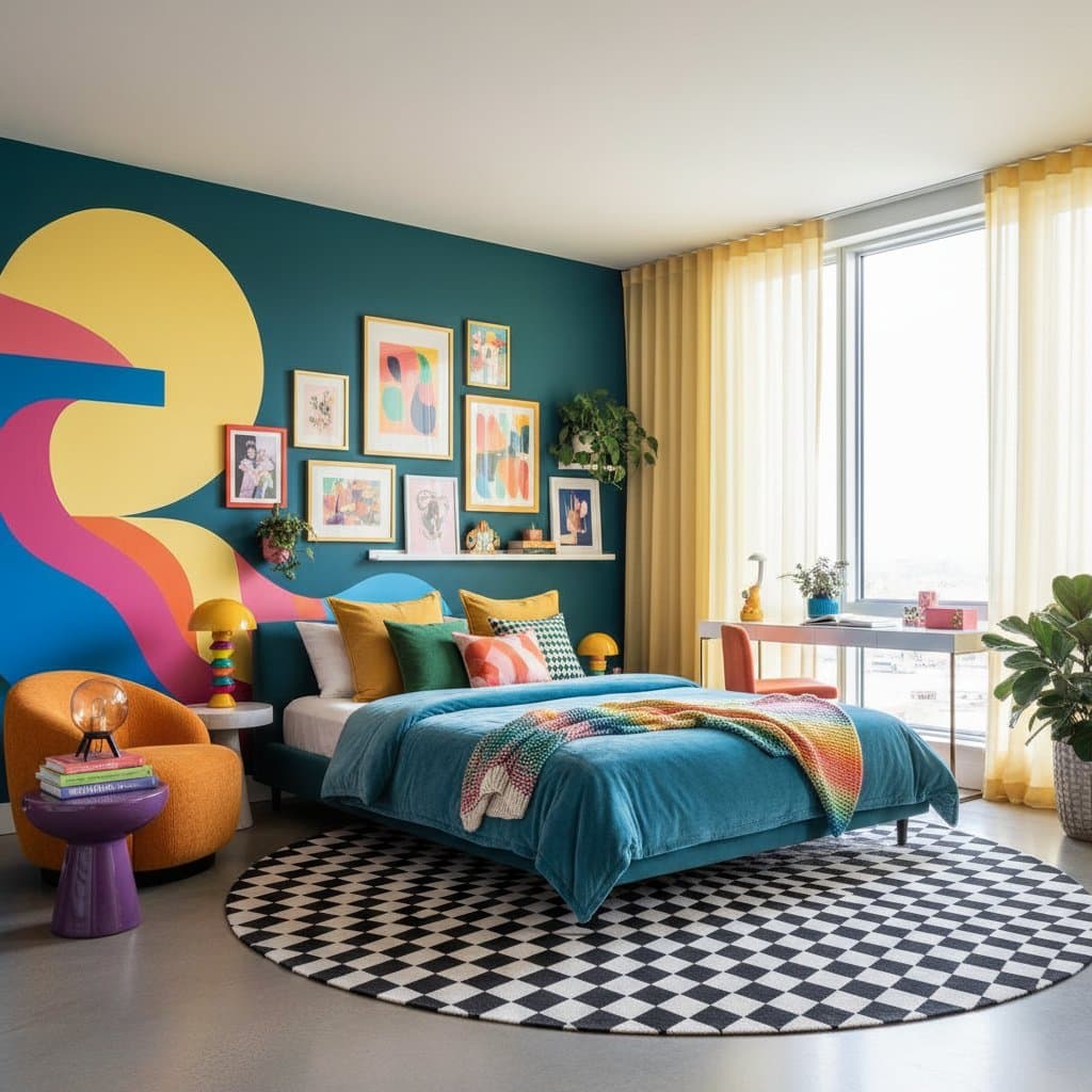 Image for Why Bold Color Bedrooms Beat Minimalist Design