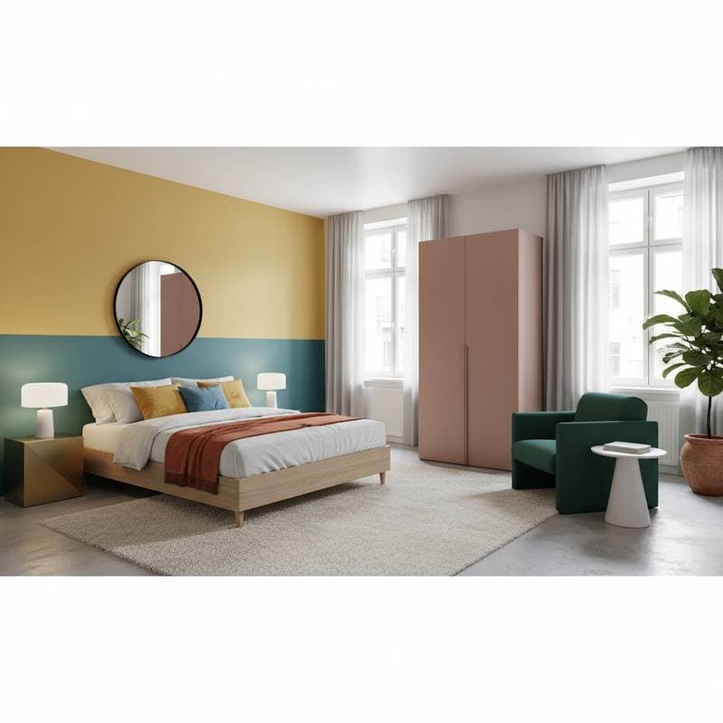 Image for Color-Blocking Bedrooms Turn Mood Into Design Choice
