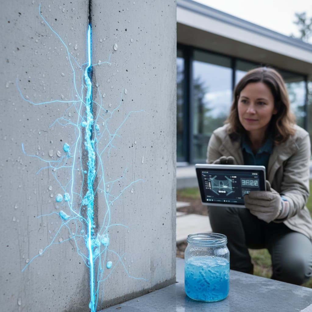 Image for Self-Healing Concrete Uses Bacteria to Fix Cracks