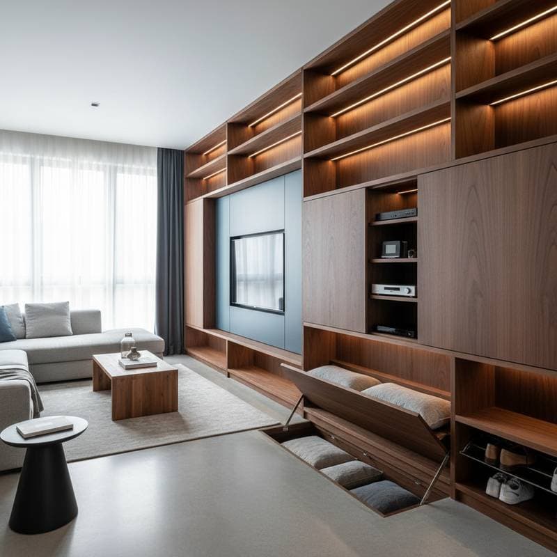 Image for Hidden Storage That Cuts Visual Clutter by Half