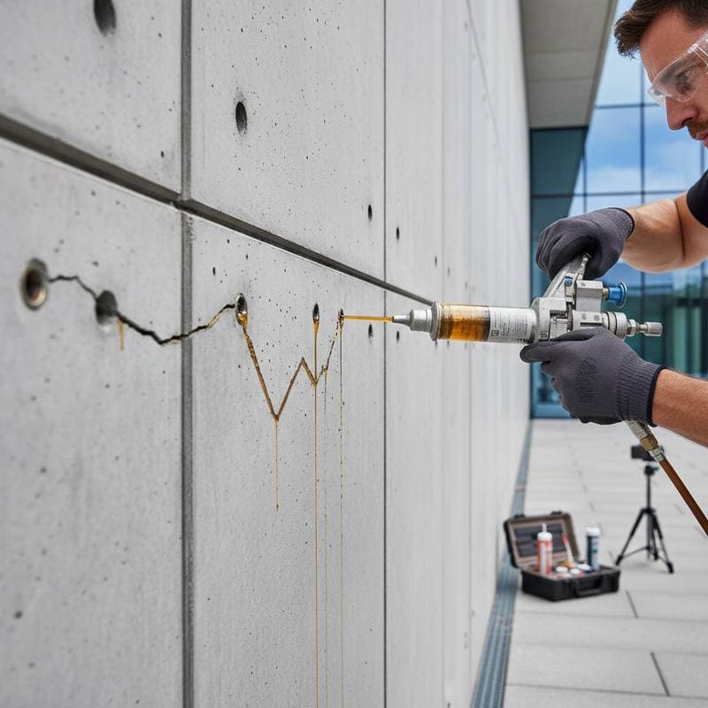 Image for Resin Injection Fixes Cracks Without Demolition