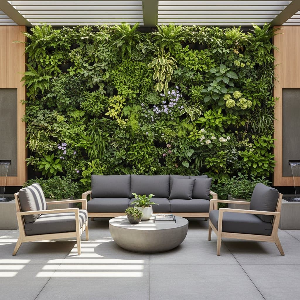 Image for How Living Walls Cut Garden Noise by Half Naturally