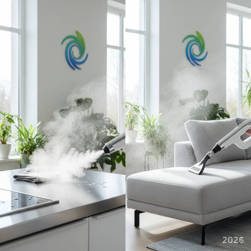Image for Steam Cleaning Eliminates Bacteria Without Chemicals