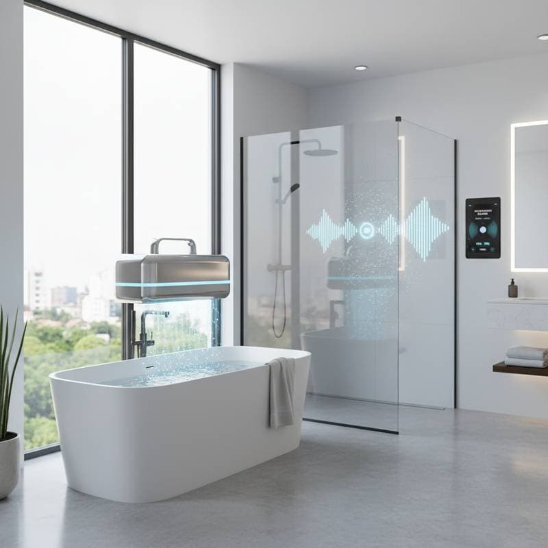 Image for Ultrasonic Cleaning Ends Bathroom Scrubbing Forever