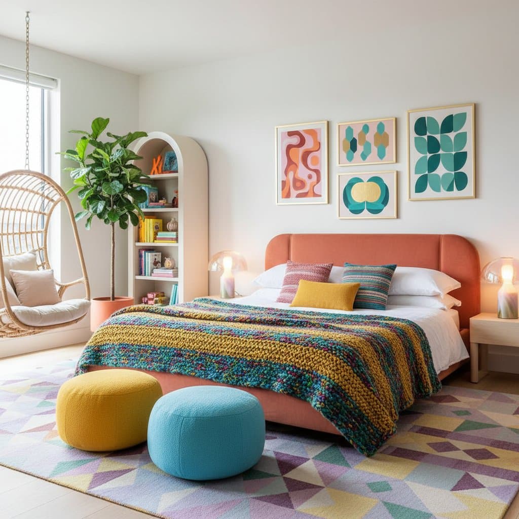 Image for Dopamine Decor Turns Bedrooms Into Daily Mood Boosters