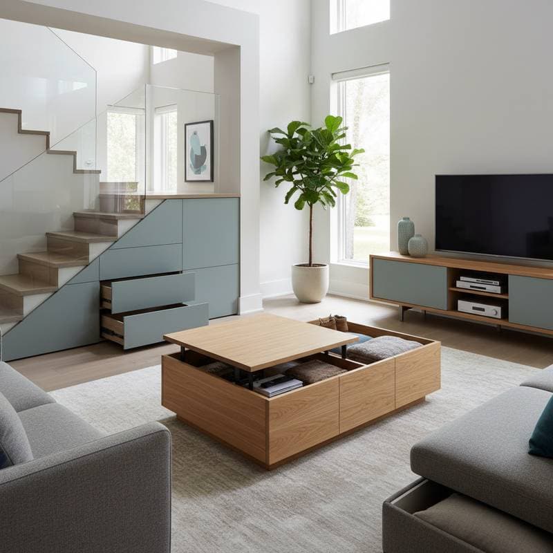 Image for Furniture That Hides Clutter Without Looking Bulky