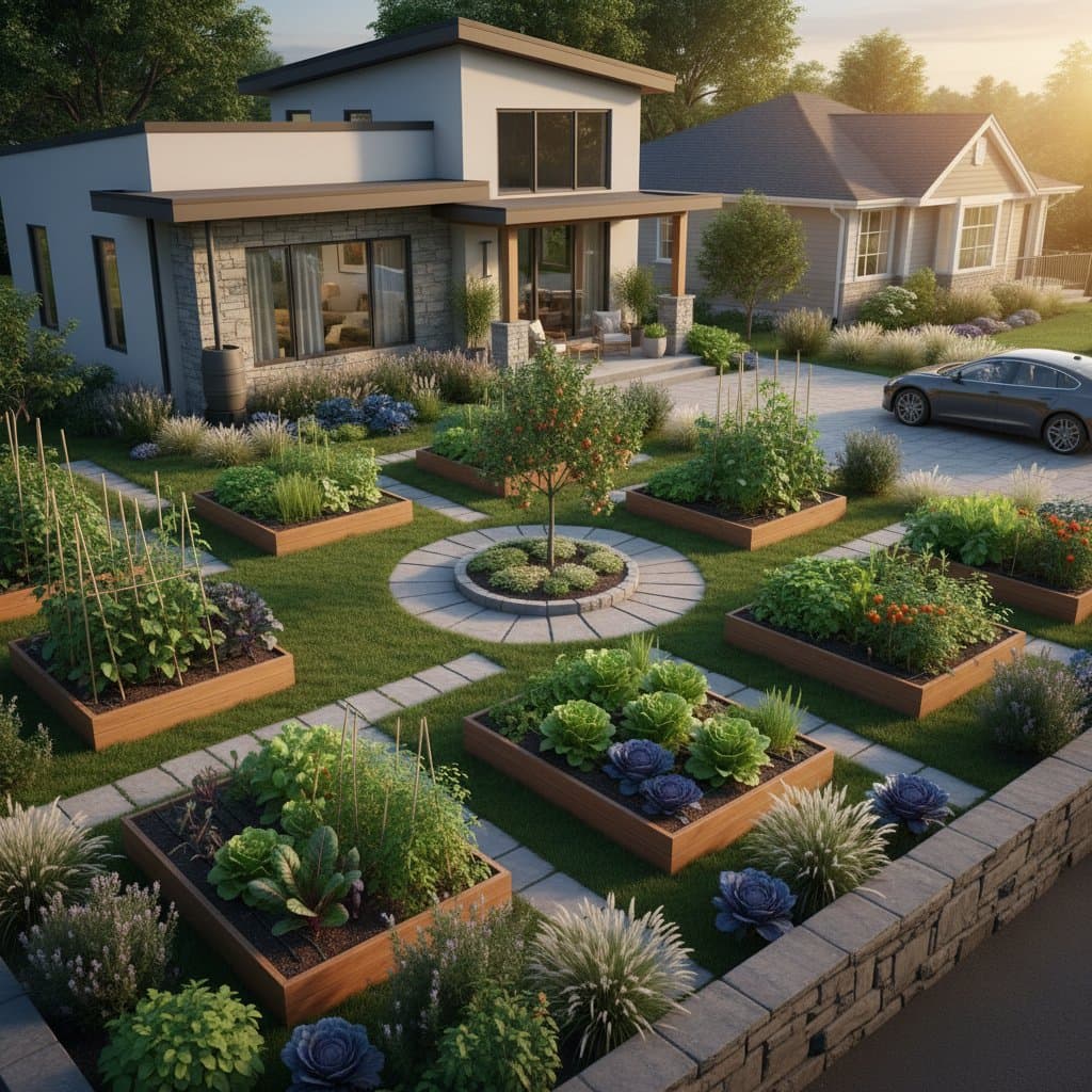 Featured image for Edible Front Yards Replace Lawns and Cut Water Bills
