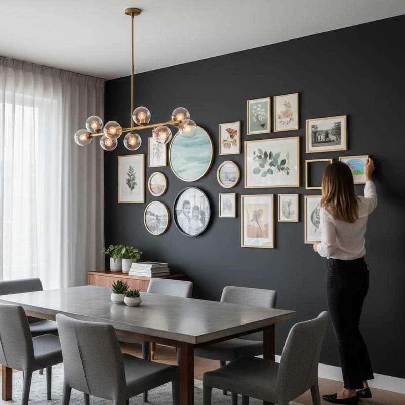 Image for Magnetic Paint Turns Dining Walls Into Rotating Galleries