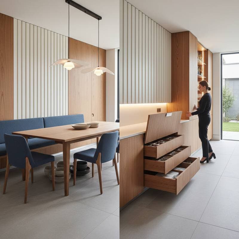 Image for Hidden Compartments Turn Dining Rooms Functional
