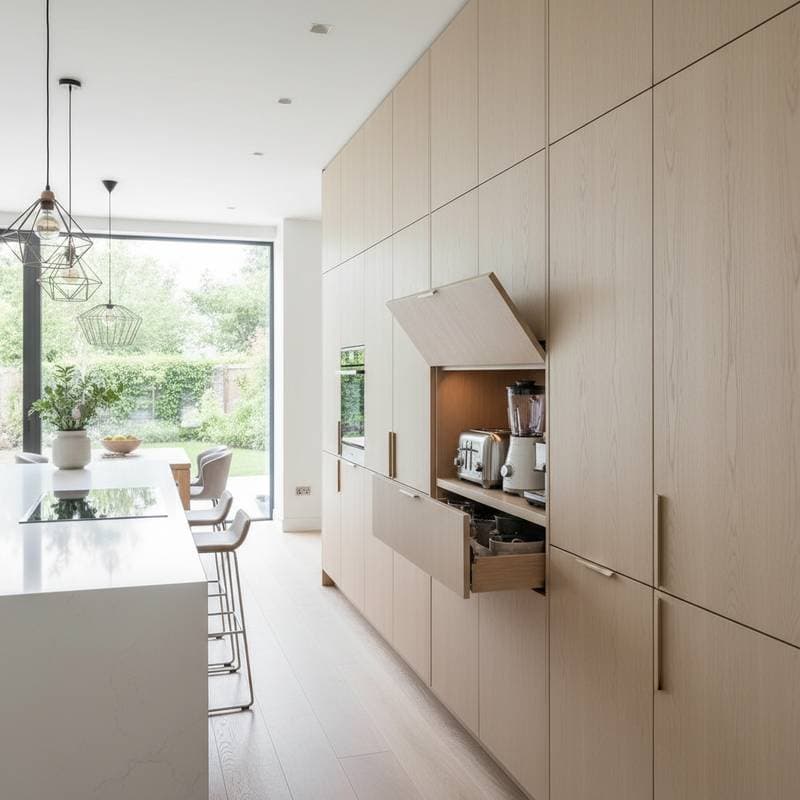 Featured image for Hidden Appliance Garages Keep Kitchens Clutter-Free