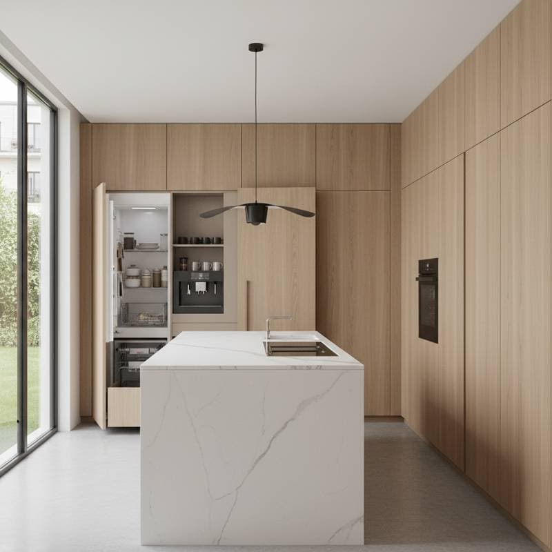 Image for Hidden Appliances Create Calmer, More Spacious Kitchens