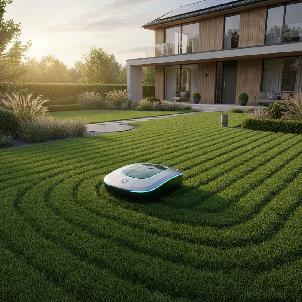 Image for AI Lawn Robots Cut Yard Work Time in Half by 2026