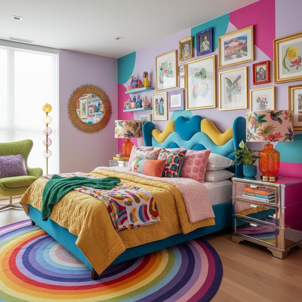 Image for Why Dopamine Decor Is Conquering Bedroom Trends