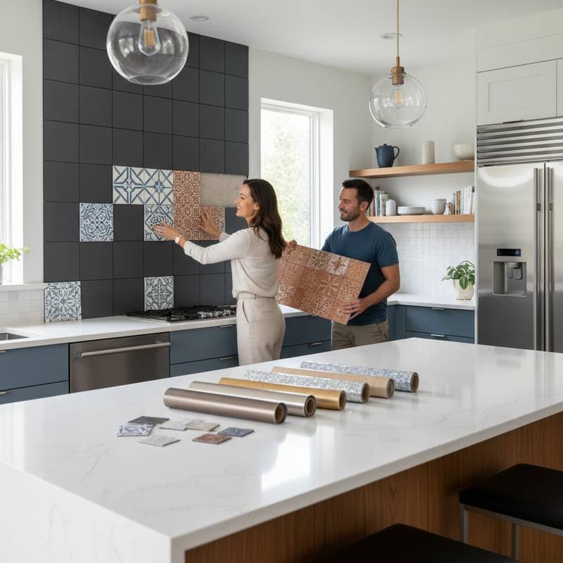 Image for Swap Your Kitchen Backsplash Like Changing Clothes