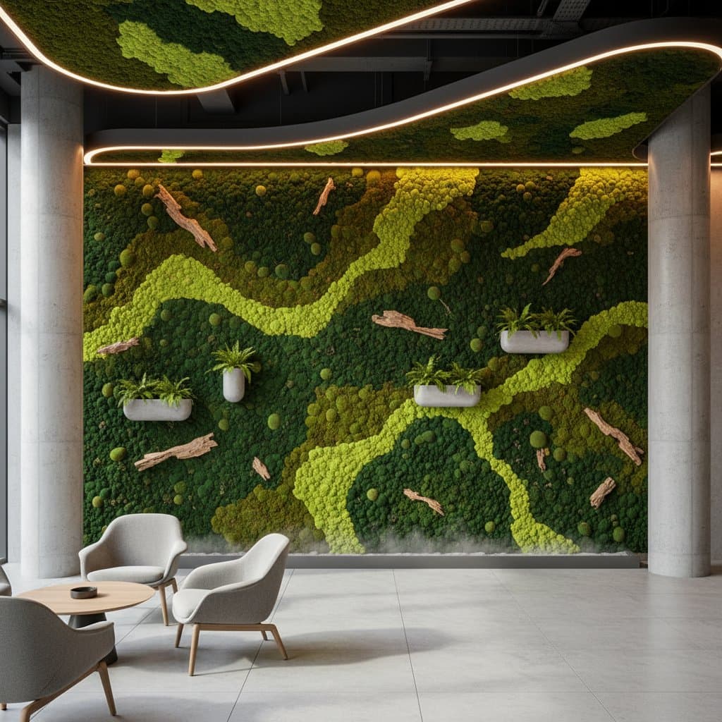 Featured image for Moss Walls Bring Nature Indoors Without the Upkeep